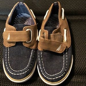 Nautica denim & suede boat shoes